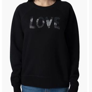 ZADIG & VOLTAIRE “Love” strass embellished sweatshirt